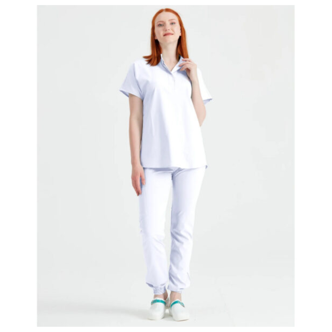 Costum medical alb unisex, Model Activity - XXL