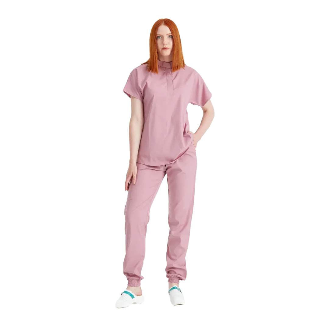 Costum medical unisex, roz pudra, model Activity, marime L