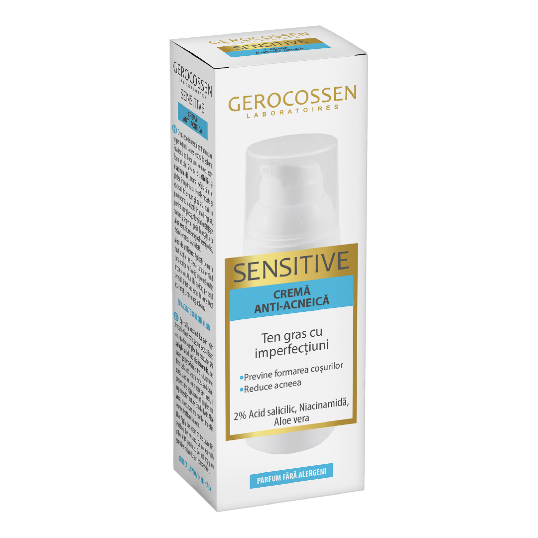 Crema anti-acneica Sensitive, 50 ml, Gerocossen