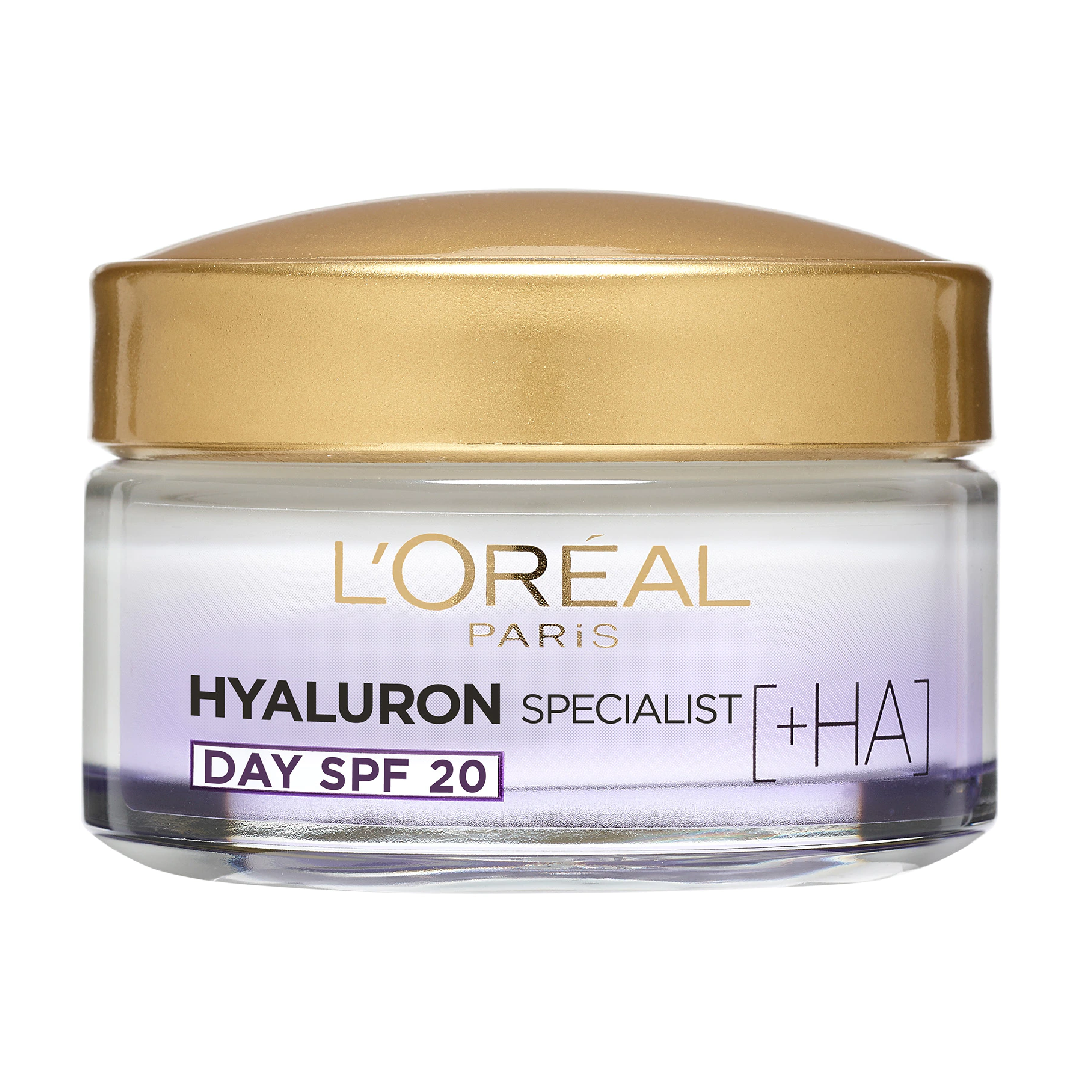 Crema antirid hidratanta de zi cu SPF 20 Hyaluron Specialist, 50 ml, LOreal