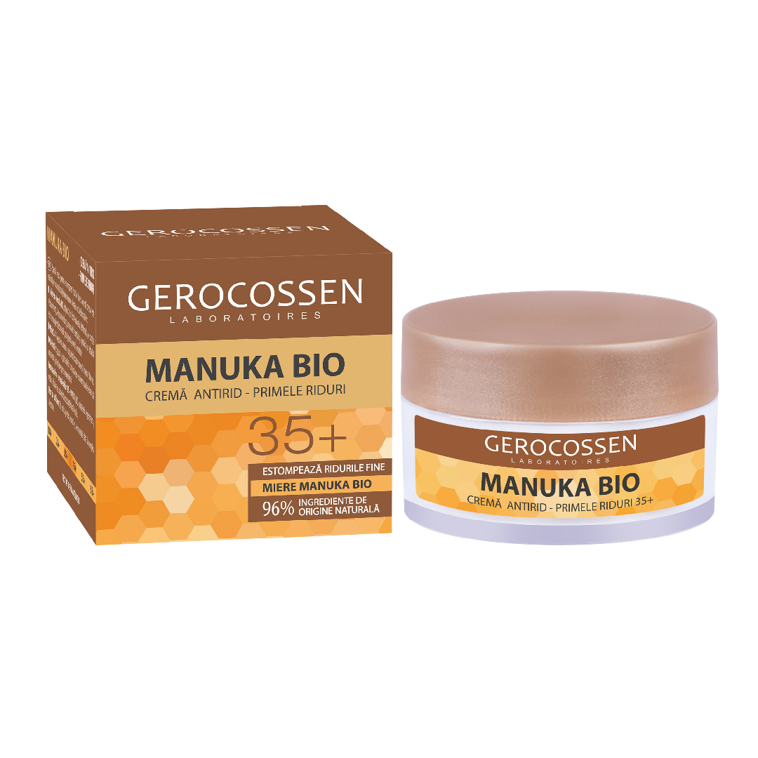 Crema antirid - primele riduri 35+ Manuka Bio, 50 ml, Gerocossen