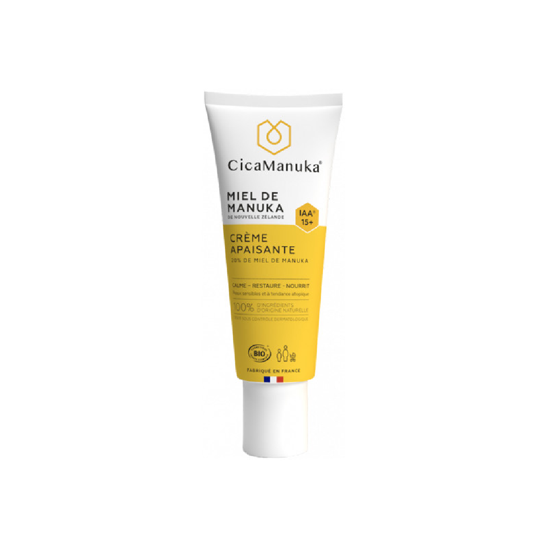 Crema calmanta cu 20% miere de Manuka IAA15+, ecologica, 40 ml, CicaManuka