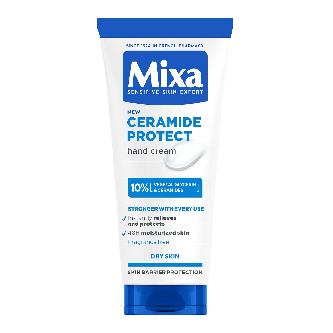 Crema de maini pentru piele foarte uscata Ceramide Protect, 100 ml, Mixa