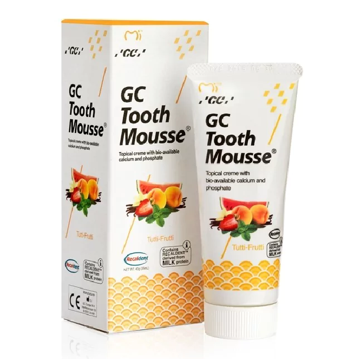 Crema dentara cu aroma de tutti-frutti Tooth Mousse, 40 g, GC Dental