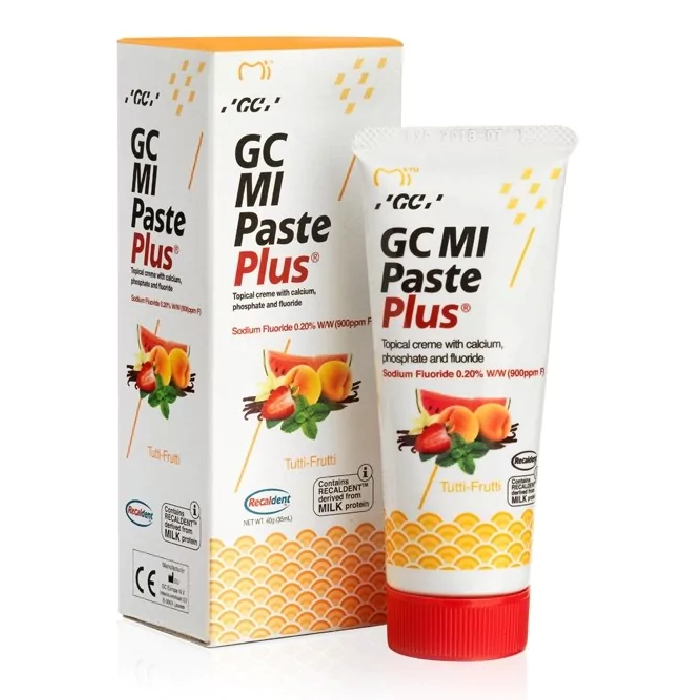 Crema dentara cu aroma de Tutti Frutti Mi Paste Plus, 40 g, GC Dental