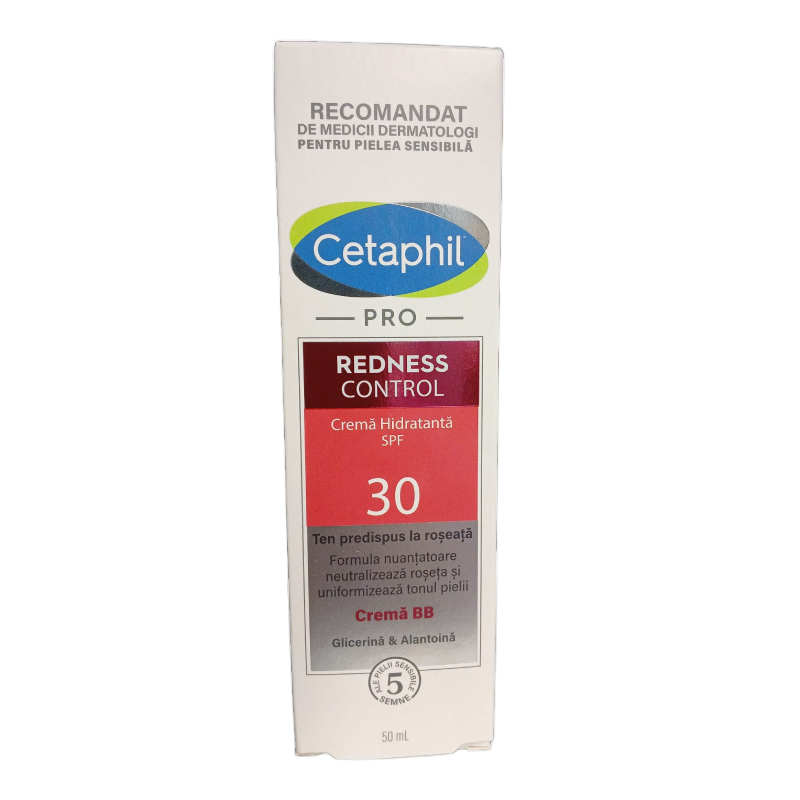 Crema hidratanta de zi cu SPF 30 Redness Control PRO, 50 ml, Cetaphil