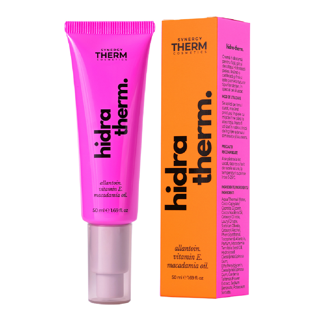 Crema hidratanta pentru fata Hidra Therm, 50 ml, Synergy Therm