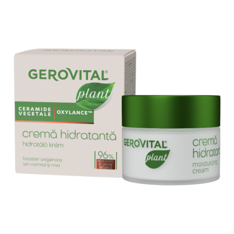 Crema hidratanta pentru ten normal-mixt Plant, 50 ml, Gerovital