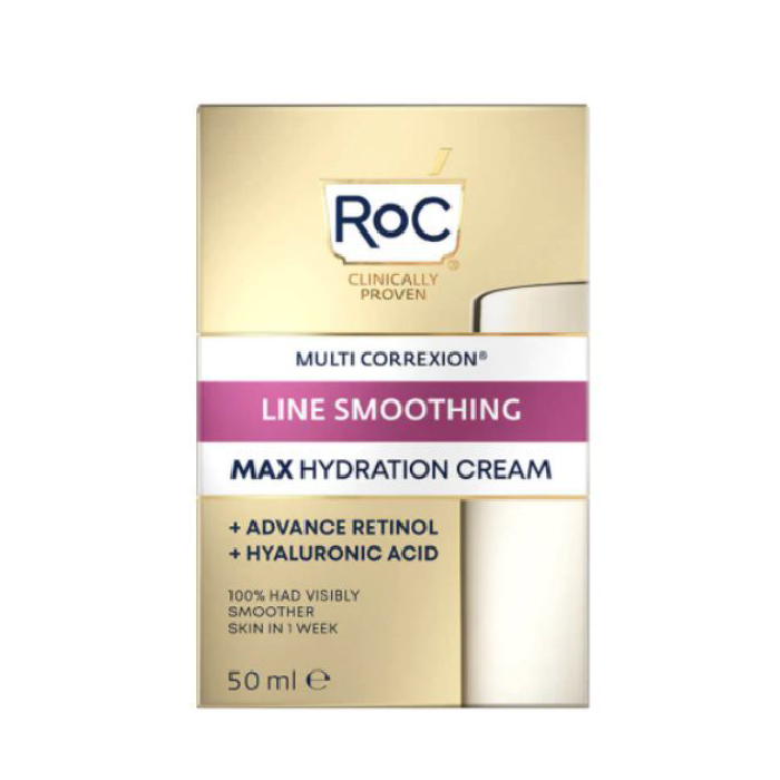 Crema pentru hidratare intensa Retinol Correxion Line Smoothing, 50ml, RoC Skincare