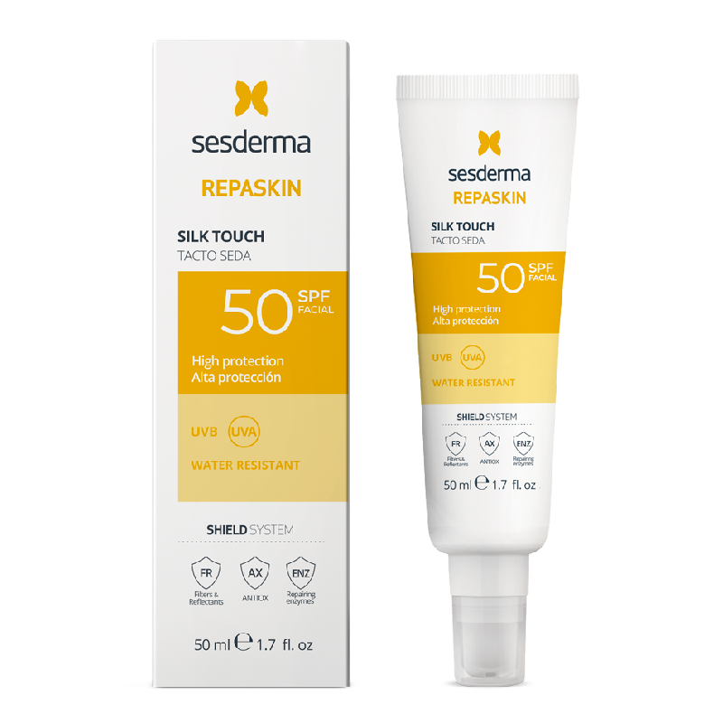 Crema pentru fata SPF50, Silk Touch Repaskin, 50 ml, Sesderma