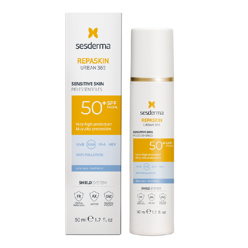 Crema cu protectie solara SPF50, Urban 365 Repaskin Sensitive, 50 ml, Sesderma