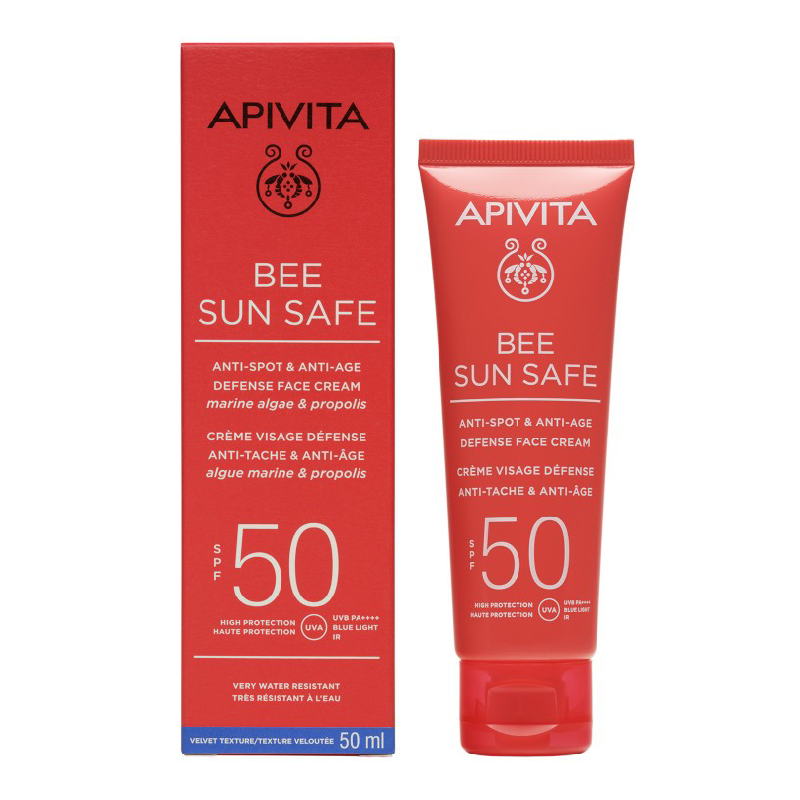 Crema protectie solara anti-pete SPF50 Bee Sun Safe, 50 ml, Apivita 