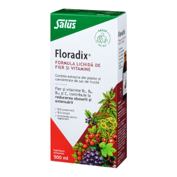 Formula Lichida De Fier Si Vitamine Floradix®, 500 Ml, Salus