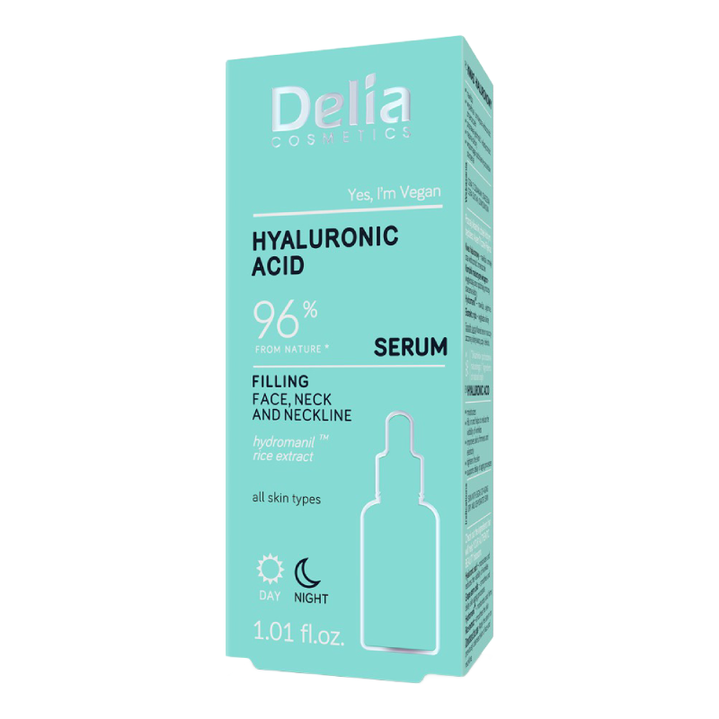 Ser cu acid hialuronic, 30ml, Delia 