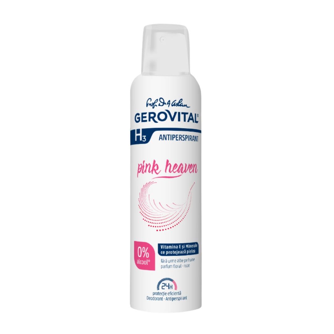 Deodorant Antiperspirant Pink Heaven H3, 150 ml, Gerovital