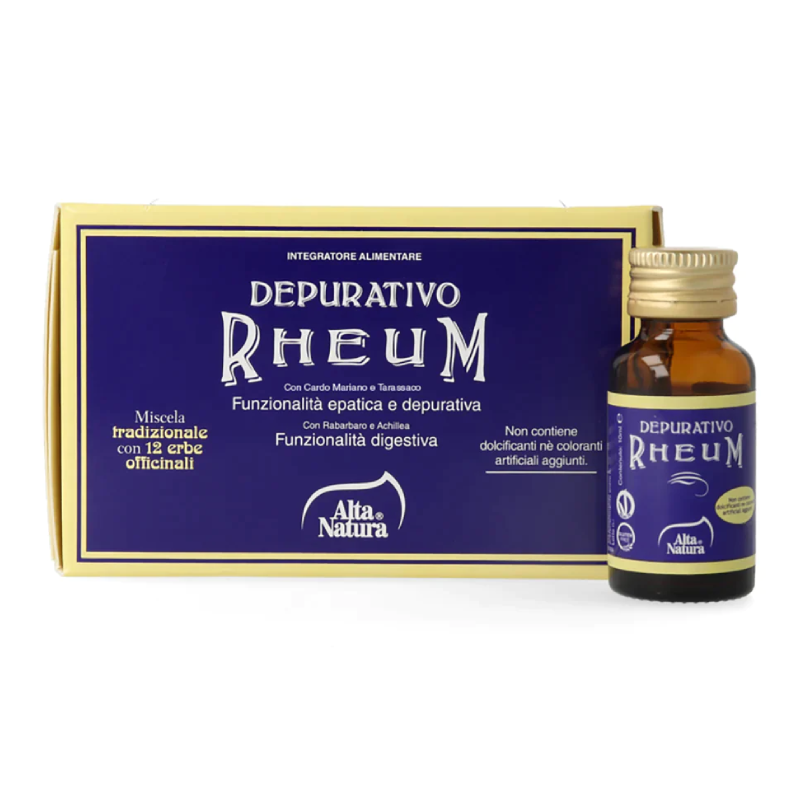 Depurativo Rheum ficat si detoxifiere organism, 8 bucati x 10 ml, Alta Natura