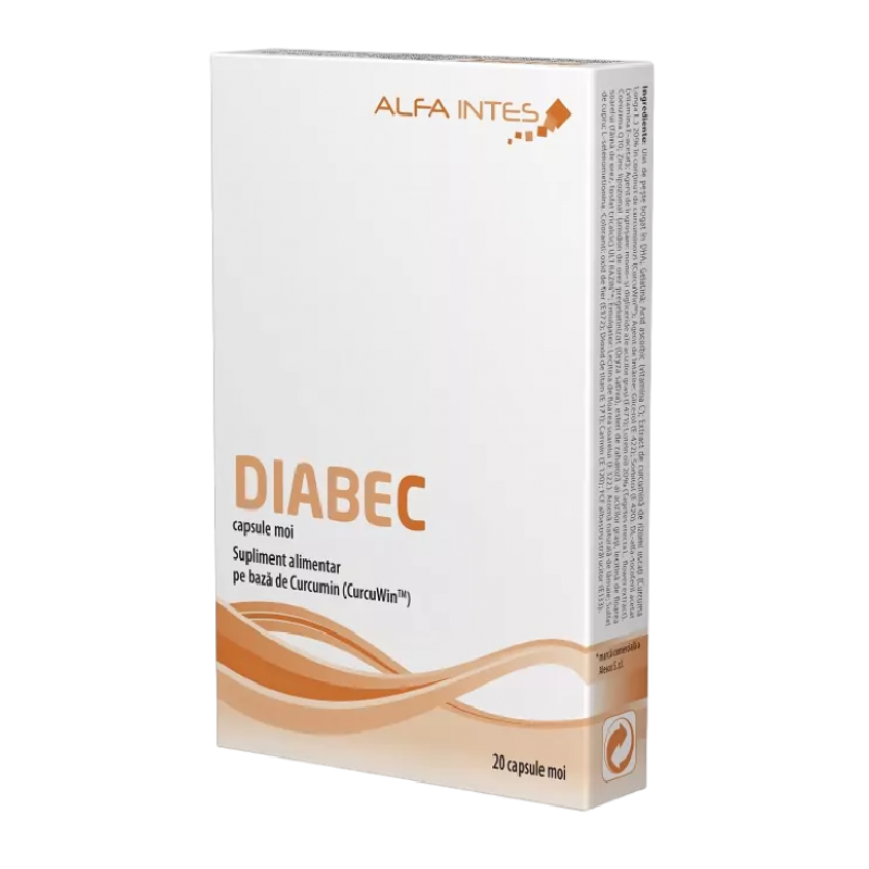 Diabec, 20 capsule moi, Alfa Intens