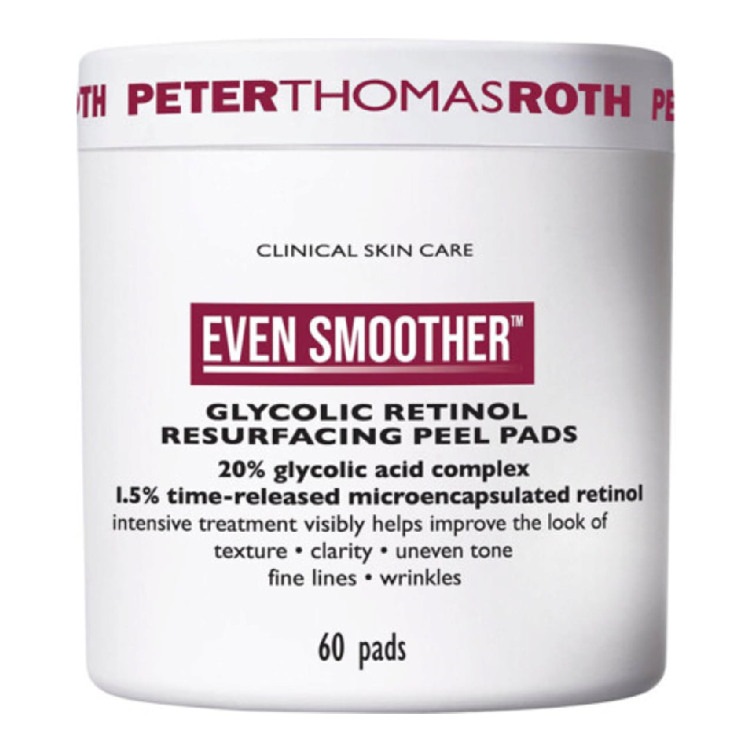 Dischete peeling Even Smoother Glycolic Retinol Resurfacing Peel Pads, 60 bucati, Peter Thomas Roth