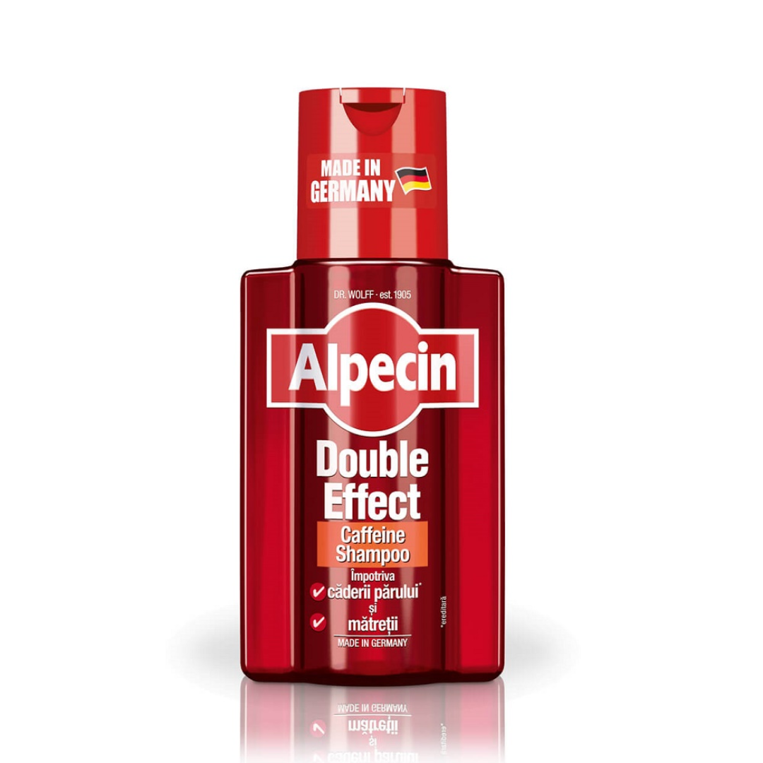 Sampon impotriva caderii parului si a matretii Double Effect Caffeine, 200 ml, Alpecin