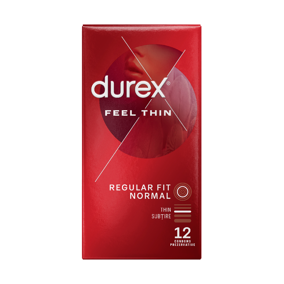 Prezervative Feel Thin, 12 bucati, Durex