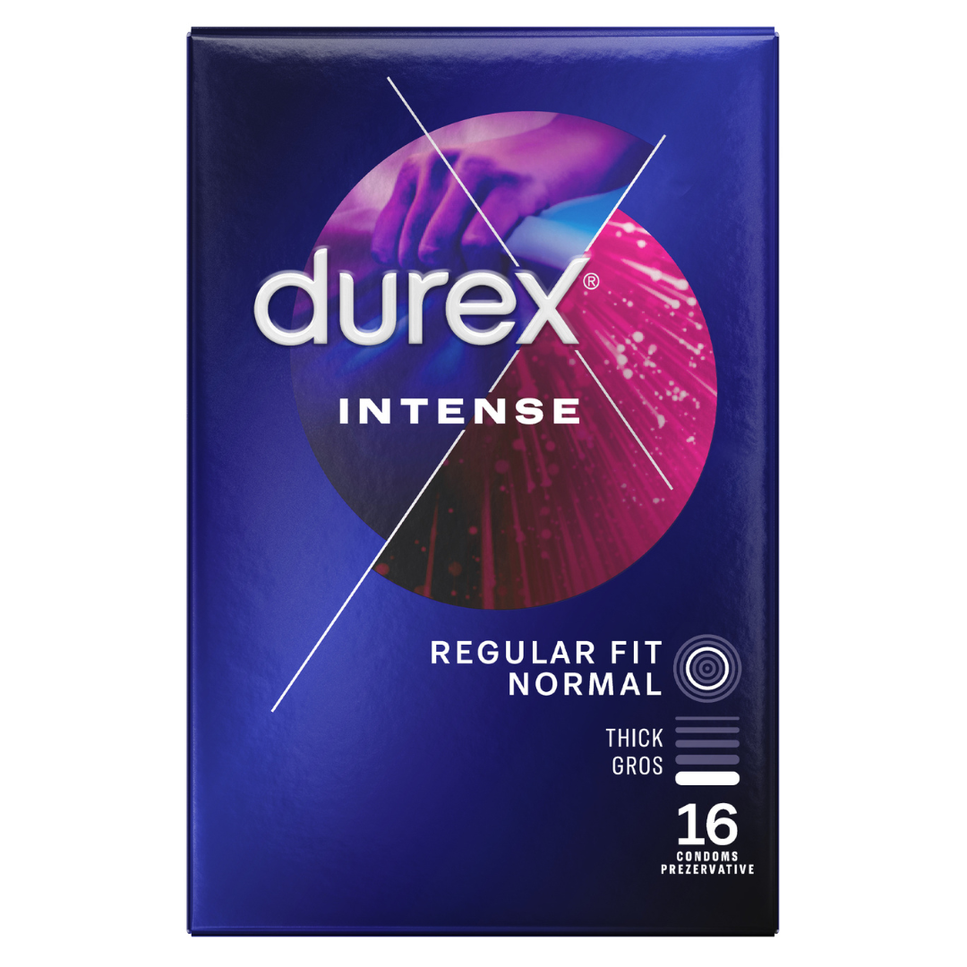 Prezervative Intense Orgasmic, 16 bucati, Durex