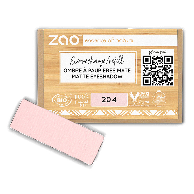 Fard organic mat, 204 Golden Old Pink, Zao