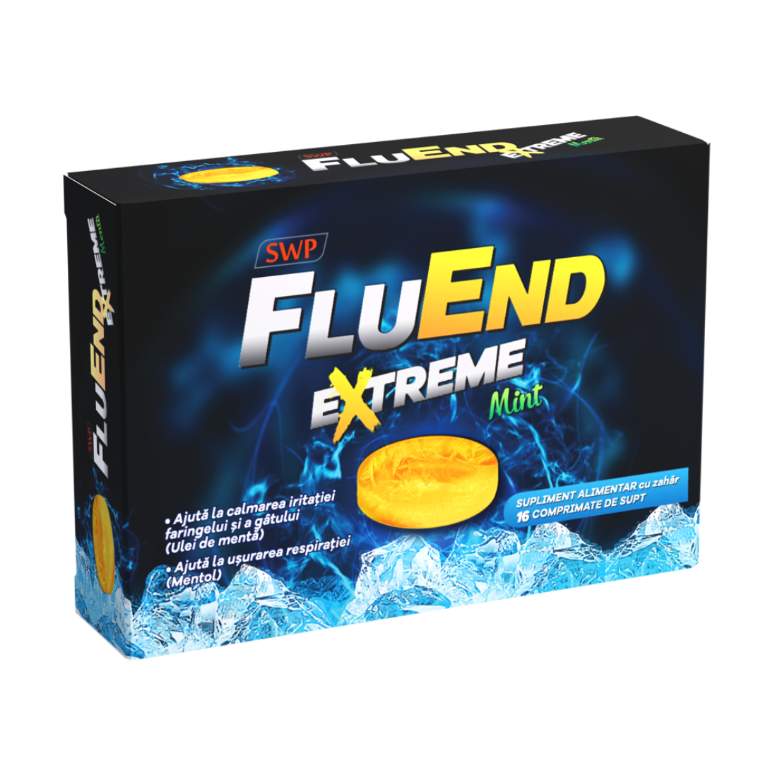 FluEnd Extreme Mint, 16 comprimate, Sun Wave Pharma