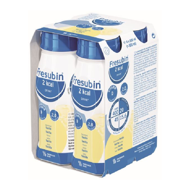 Fresubin 2Kcal Drink, aroma de vanilie, 4*200ml, Fresenius Kabi