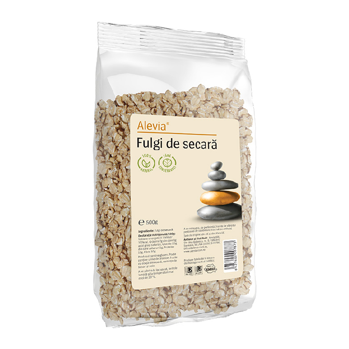 Fulgi de secara, 500 g, Alevia