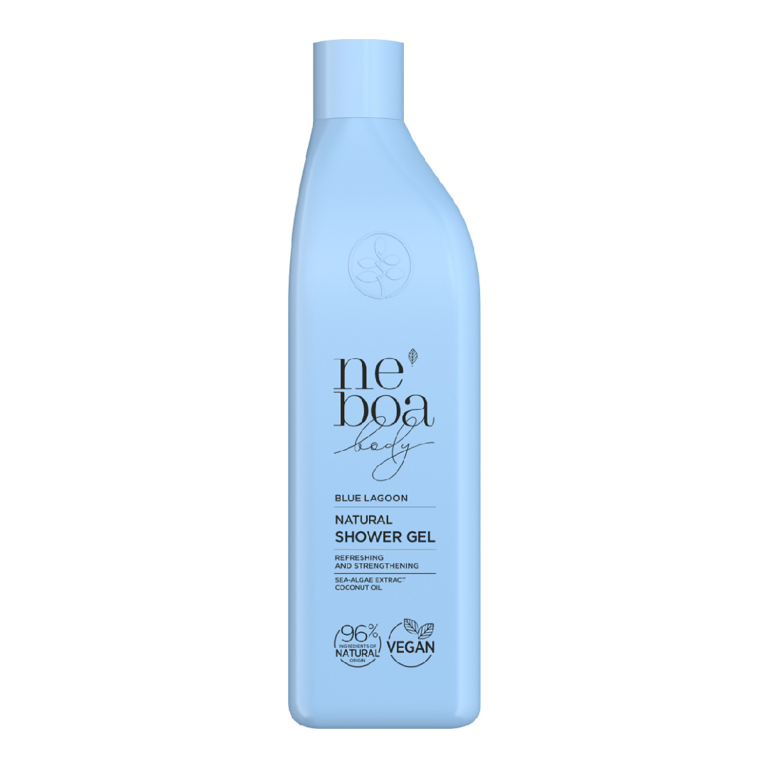 Gel de dus natural Blue Lagoon, 300 ml, Neboa