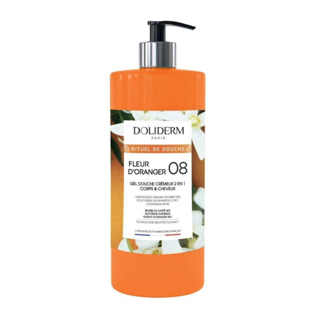 Gel de dus si sampon, Orange Blossom, 1litru, Doliderm