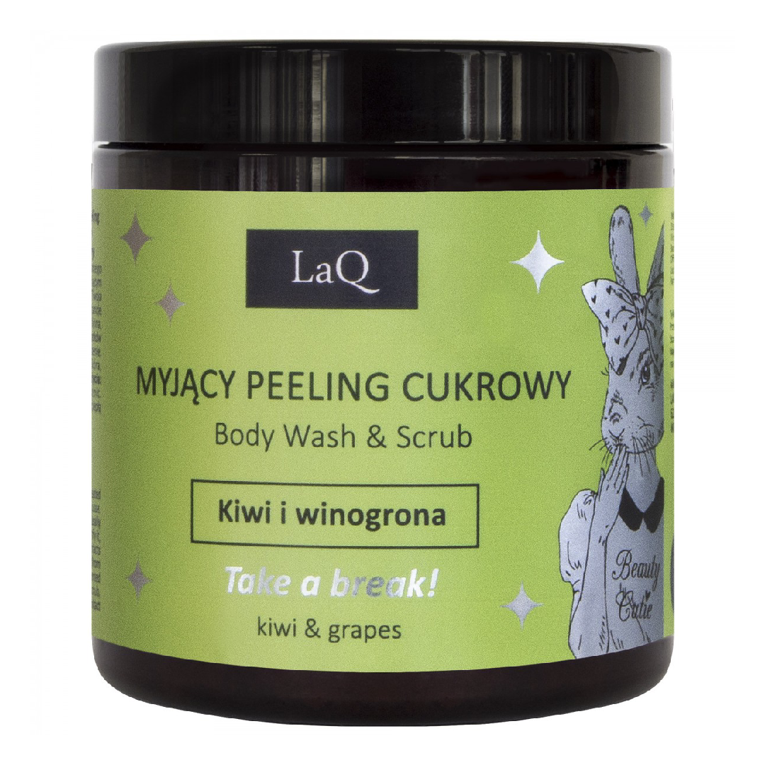 Gel de dus si peeling kiwi si struguri, 220g, LaQ