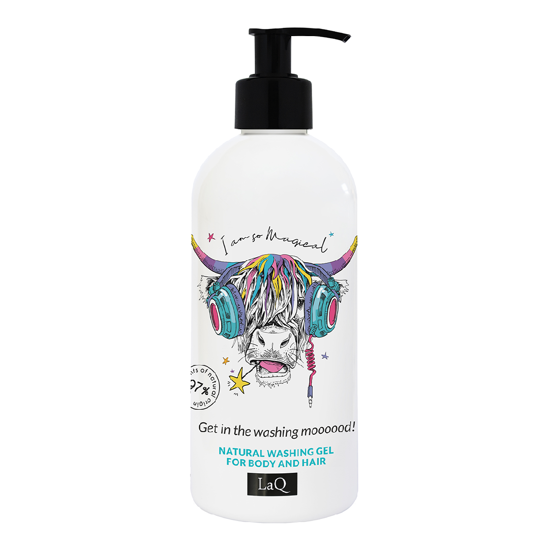 Gel de dus si sampon Cow x300ml, LaQ