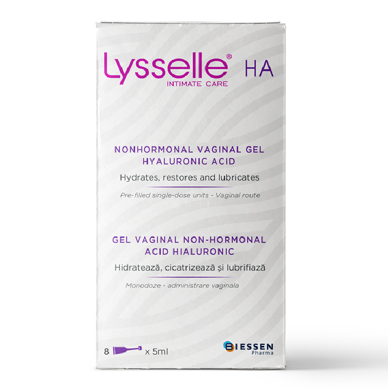 Gel vaginal non-hormonal Lysselle, 8 monodoze*5 ml, Biessen Pharma