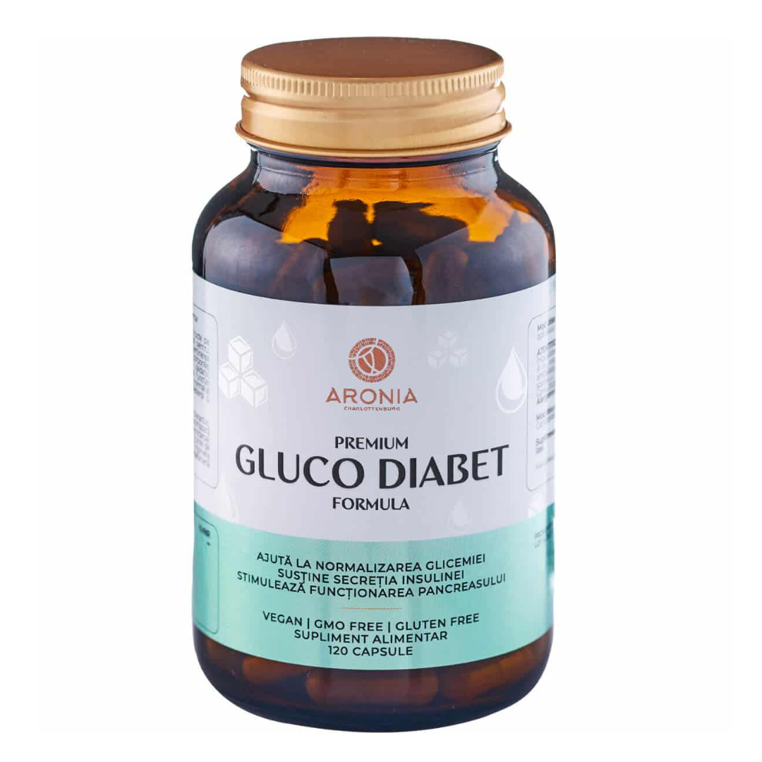 Premium Gluco-Diabet, 120 capsule, Aronia Charlottenburg