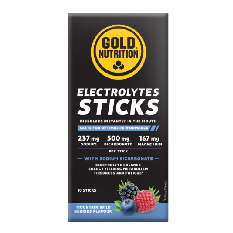 Electroliti cu fructe de padure Electrolytes, 10 plicuri, GoldNutrition