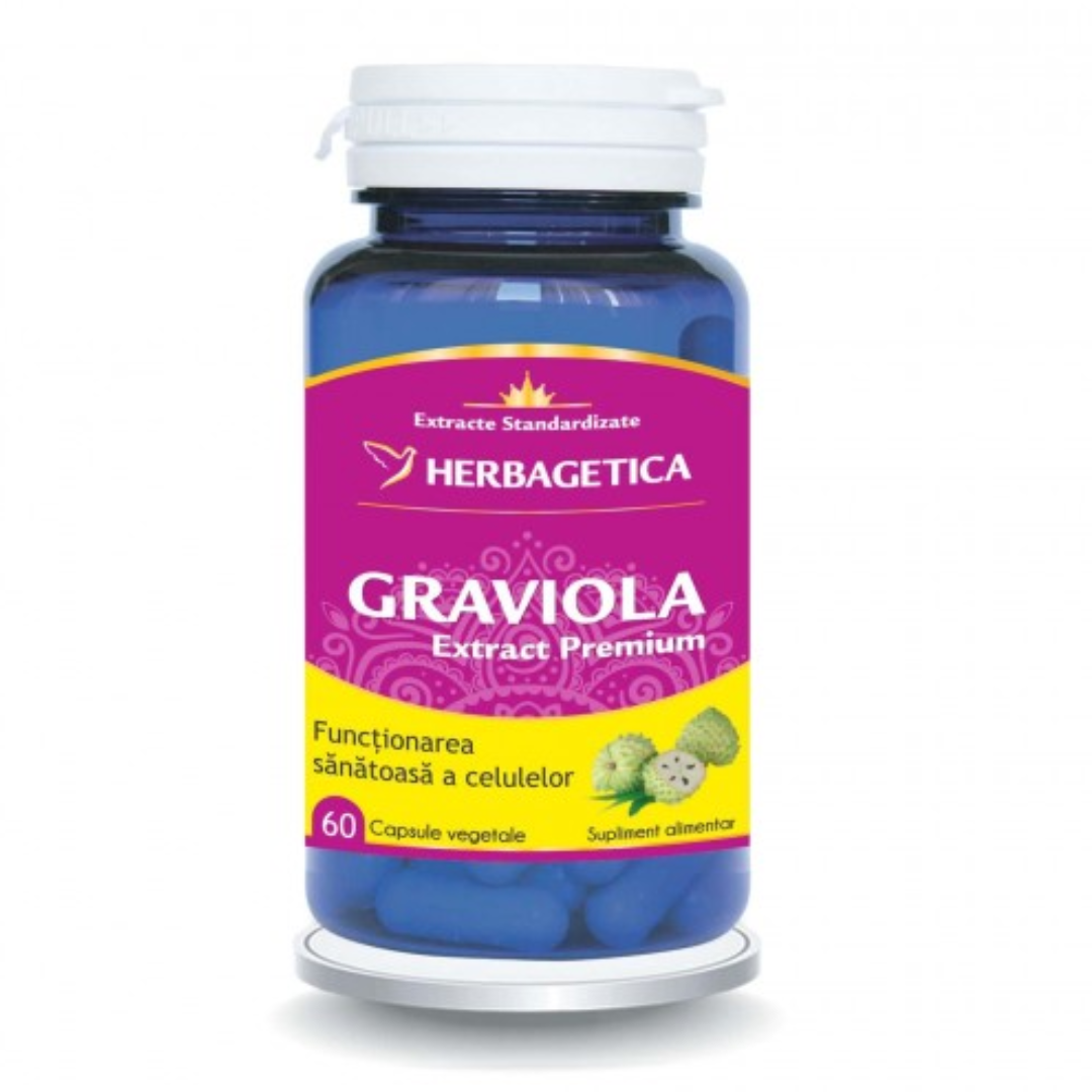 Extract Premium Graviola, 60 capsule, Herbagetica