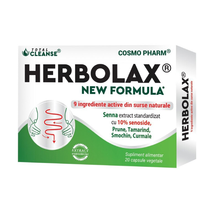 Herbolax New Formula, 20 capsule vegetale, Cosmo Ppharm