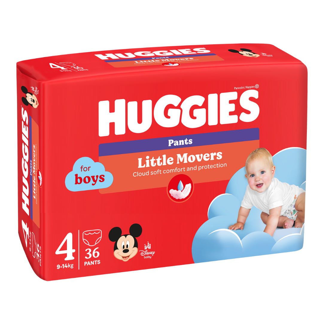 Scutece chilotel, Baieti, Marimea 4, 9-14 kg, 36 bucati, Huggies