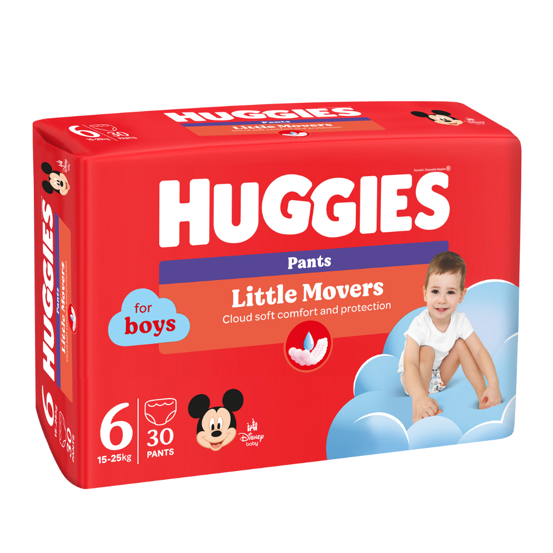 Scutece chilotel, Baieti, Marimea 6, 15-25 kg, 30 bucati, Huggies