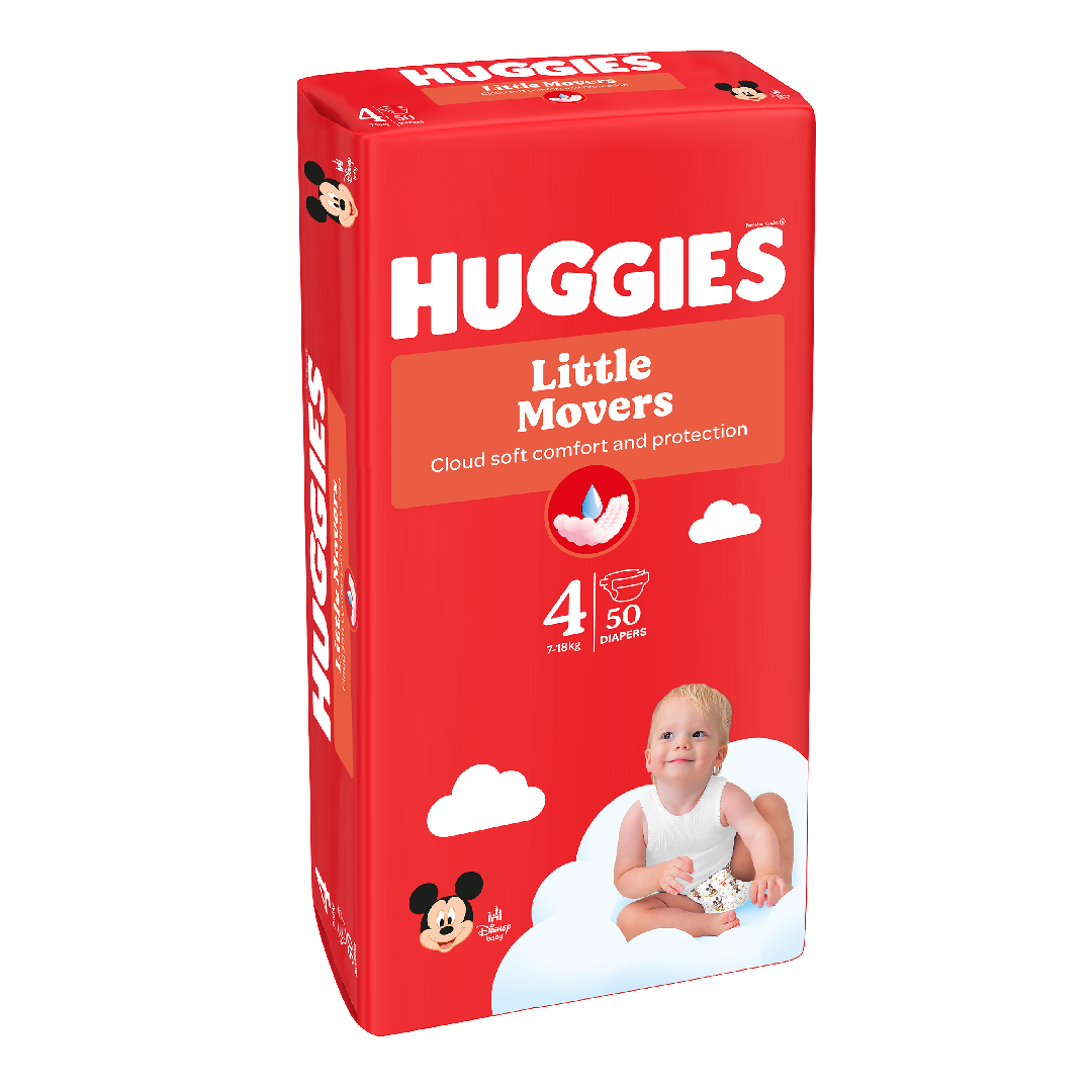 Scutece Ultra Comfort, Nr. 4, 7-18 kg, 50 bucati, Huggies