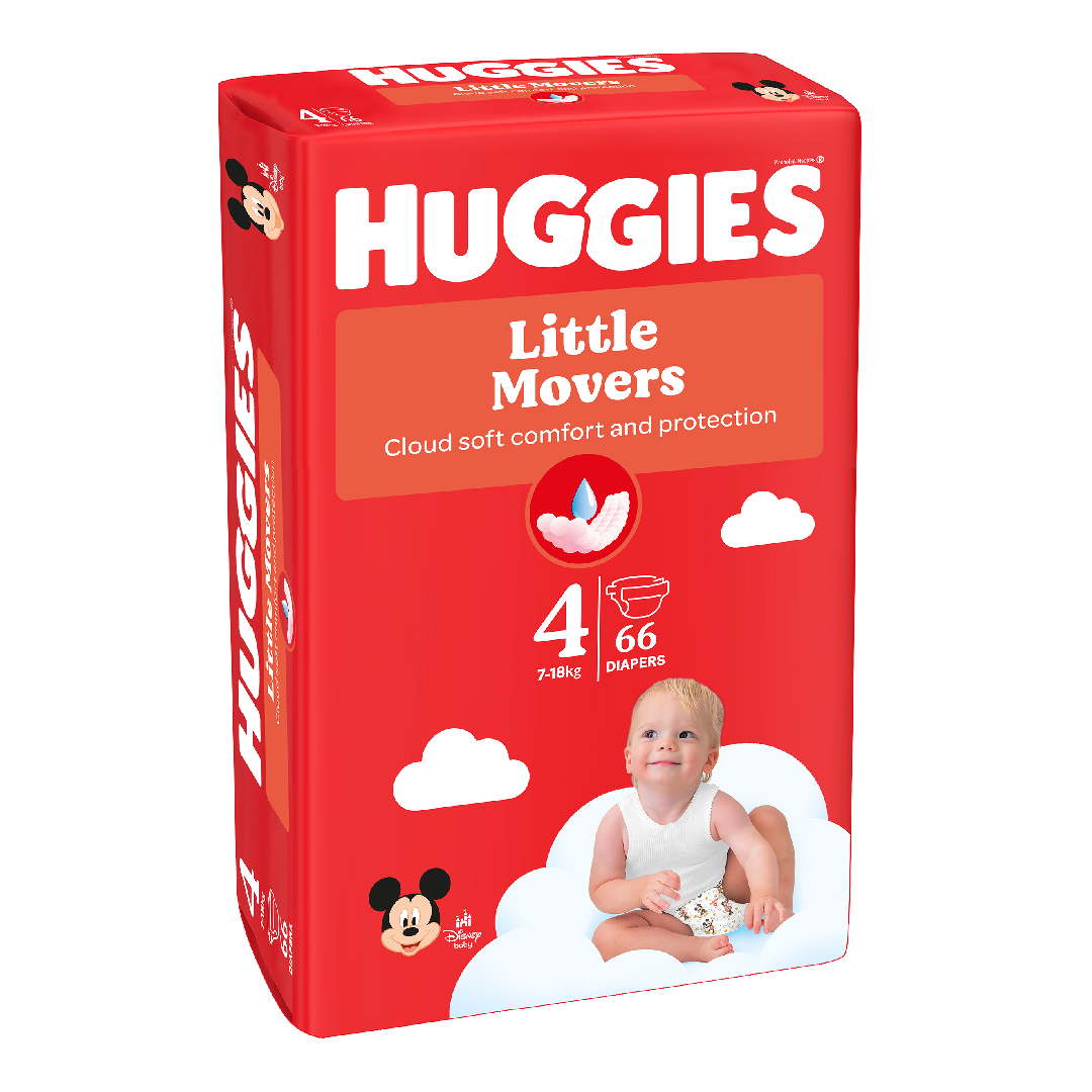 Scutece Ultra Comfort Nr.4, 7-18 kg, 66 bucati, Huggies