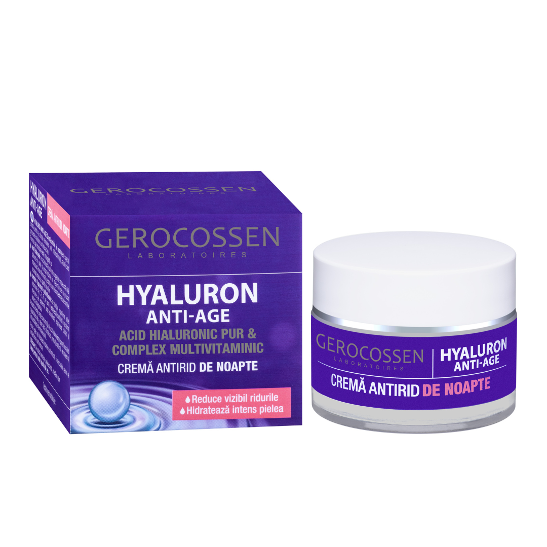 Crema antirid de noapte Hyaluron Anti-Age 50ml, Gerocossen