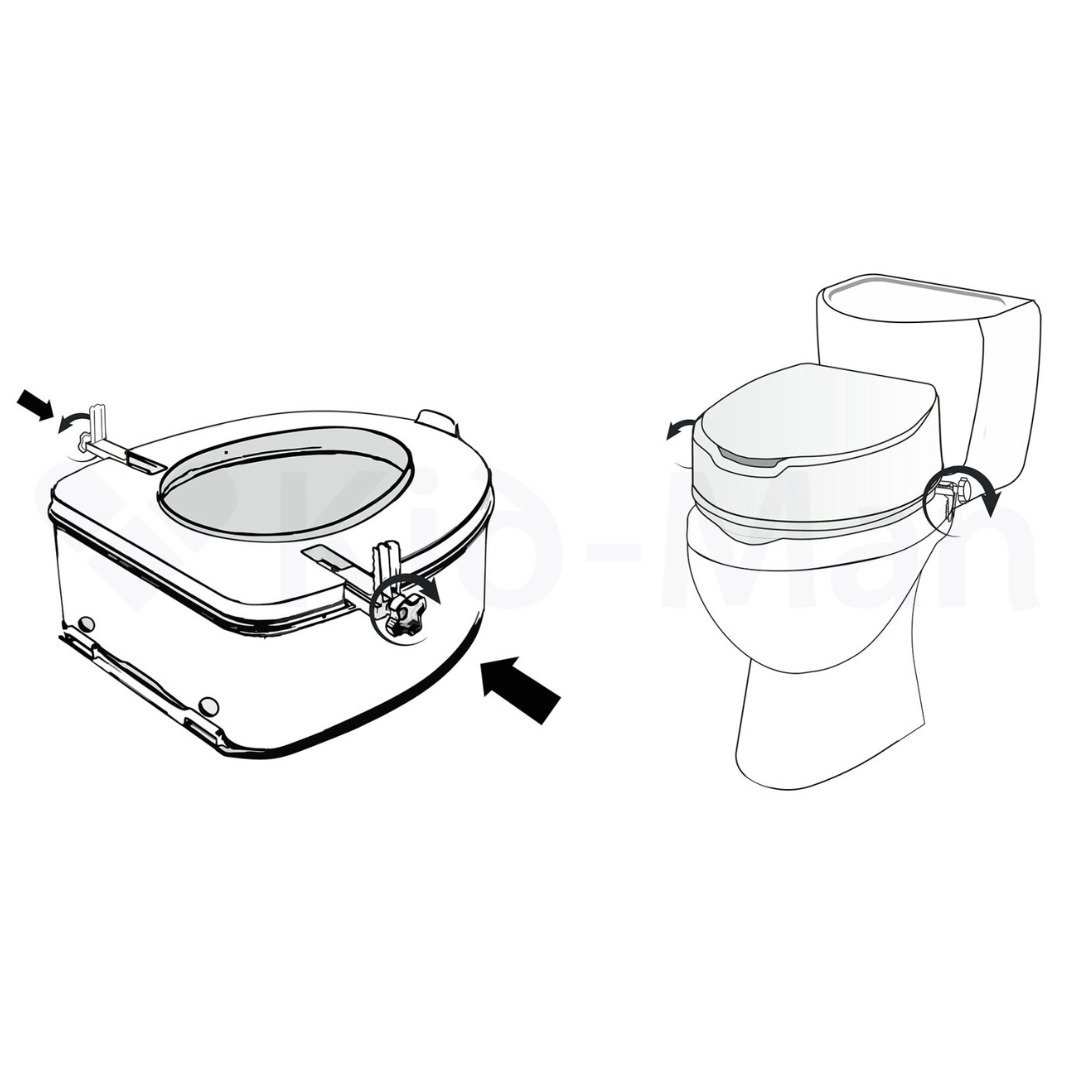 Inaltator de toaleta fara capac 10 cm, 7060S4