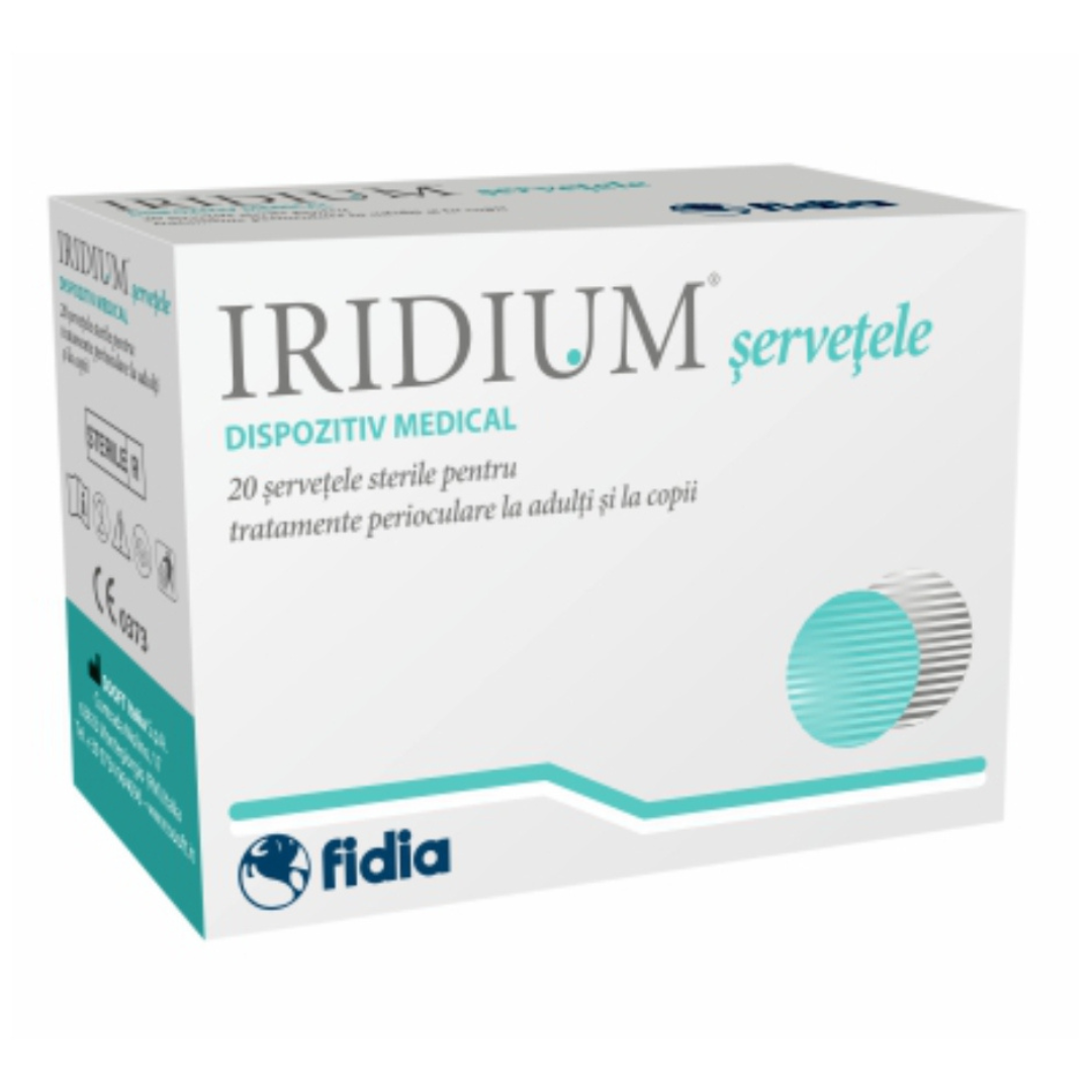 Servetele sterile Iridium, 20bucati, Fidia Farmaceutici