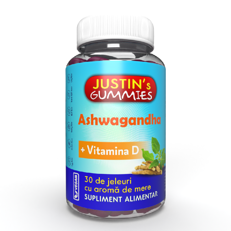 Ashwagandha, 30 jeleuri, Justin Pharma