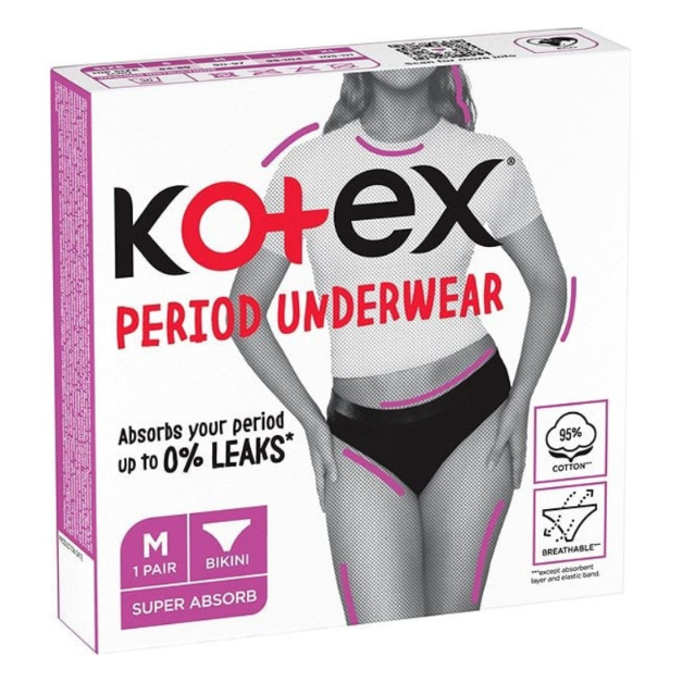 Chiloti menstruali reutilizabili, marime M, 1 bucata, Kotex