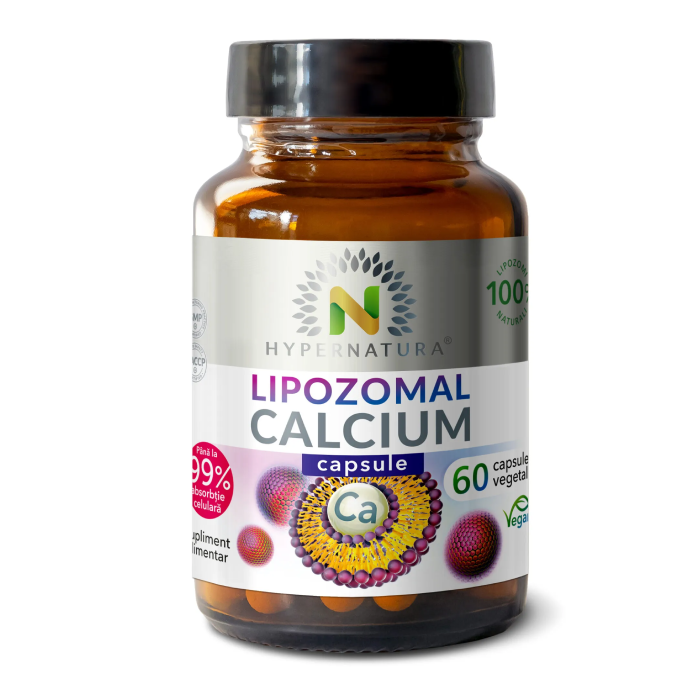 Lipozomal Calcium, 60 capsule vegetale, Hypernatura