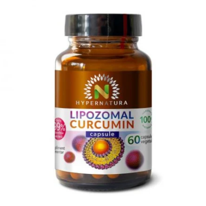 Lipozomal Curcumin 95%, 60 capsule vegetale, Hypernatura