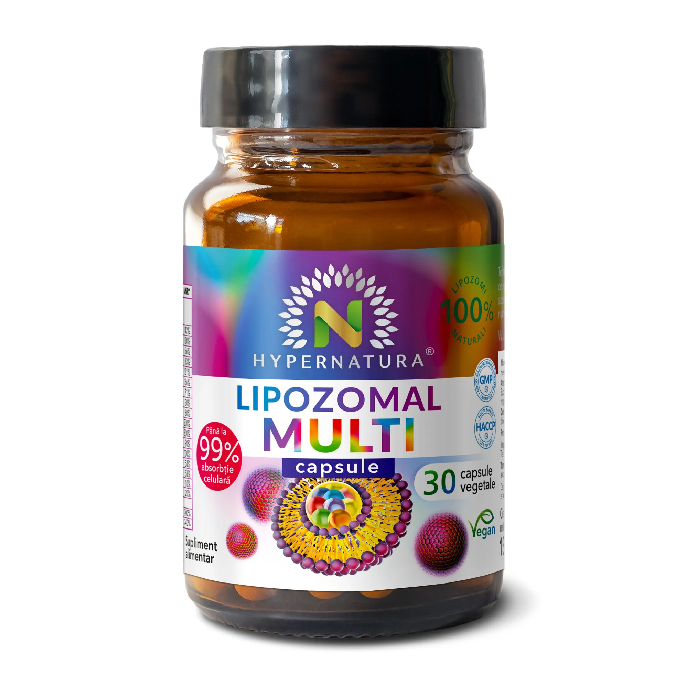 Lipozomal Multi Vitamin, 30 capsule vegetale, Hypernatura